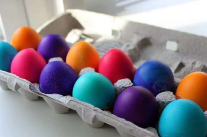 Food coloring for easter eggs