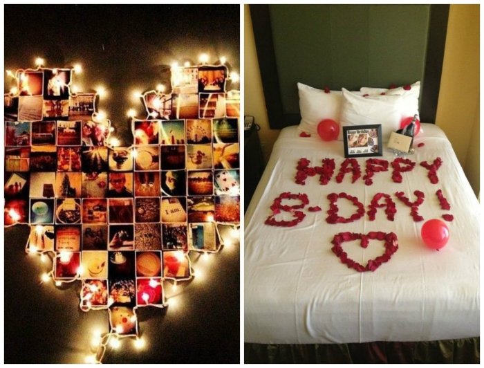 Unique surprise room decoration for husband birthday