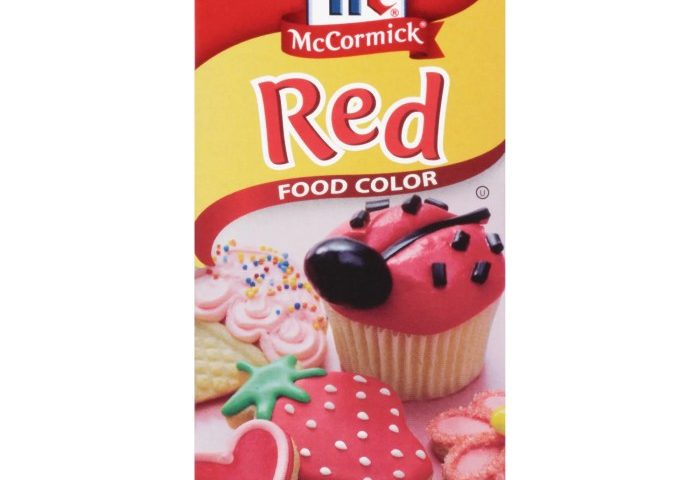 No taste red food coloring