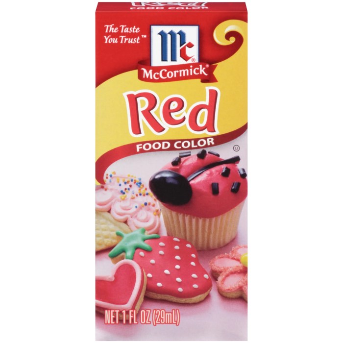 No taste red food coloring