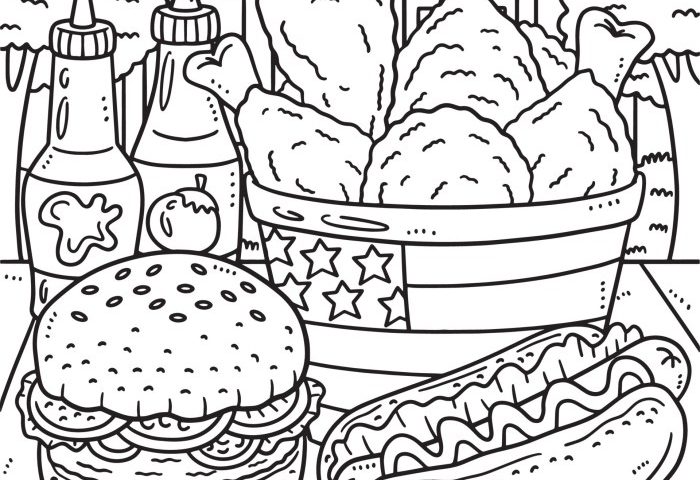 Coloring and the food