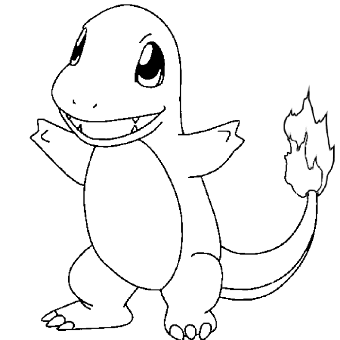 Charmander coloring pages