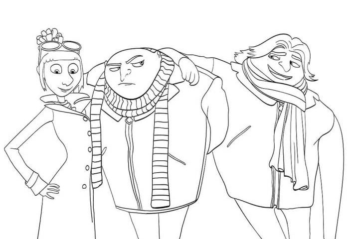 Despicable me 4 coloring pages