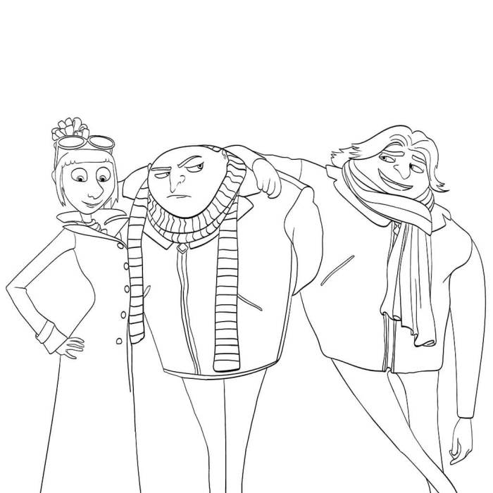 Despicable me 4 coloring pages