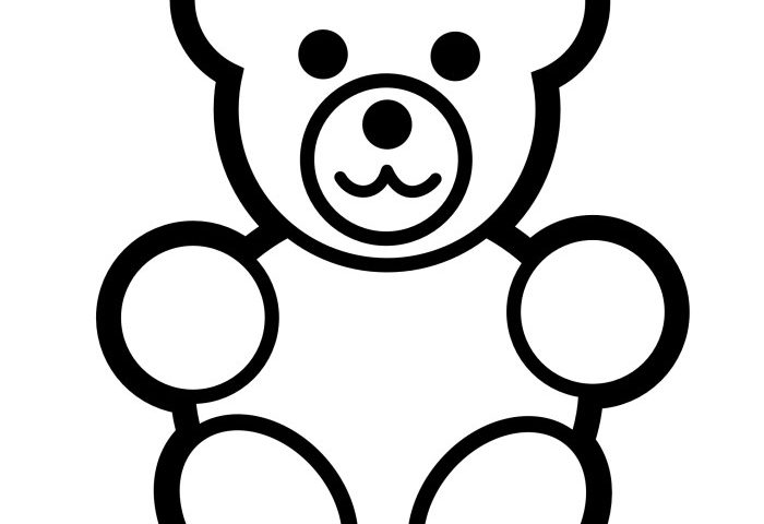 Teddy bear coloring page