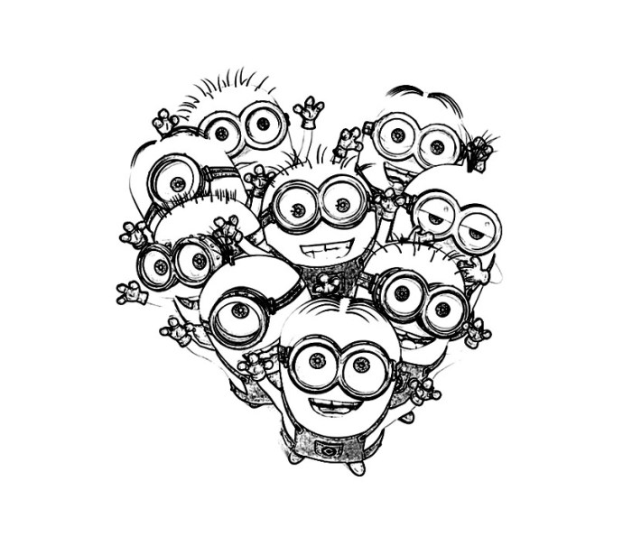 Despicable me 4 coloring pages