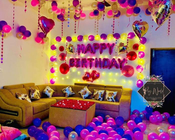 Room decoration ideas for birthday