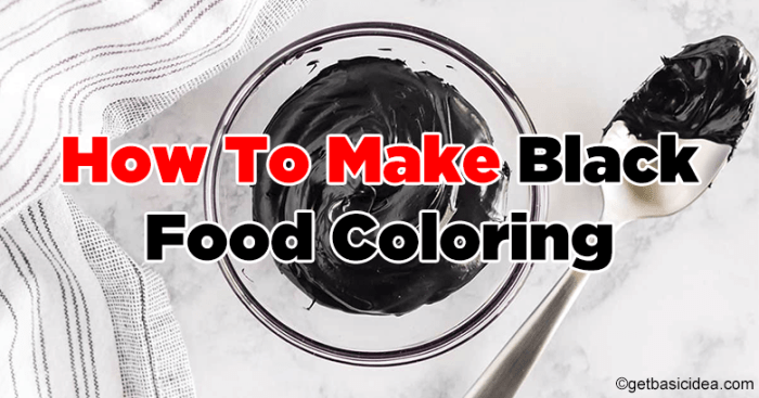 Black food coloring for chocolate