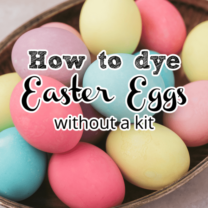 Dyeing easter eggs with food coloring