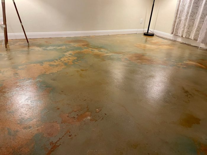 Does food coloring stain concrete