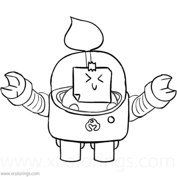 Sprout brawl stars coloring page