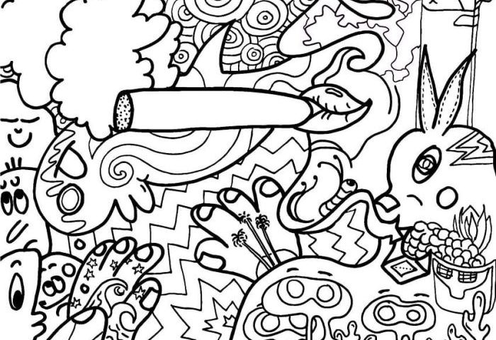 Stoner coloring pages