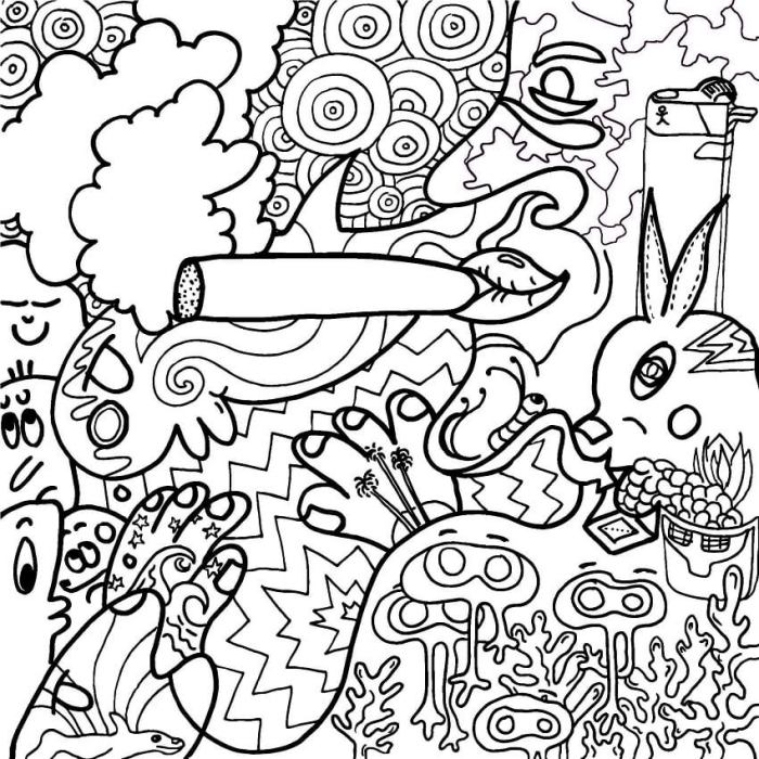 Stoner coloring pages