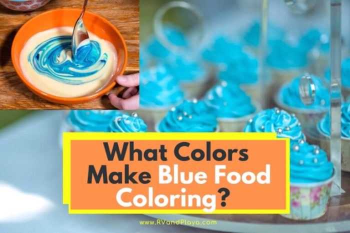 Blue food coloring formula