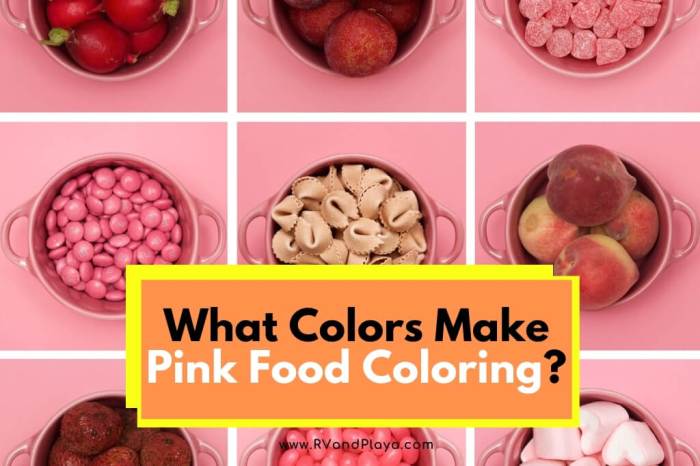 How to make pink using food coloring