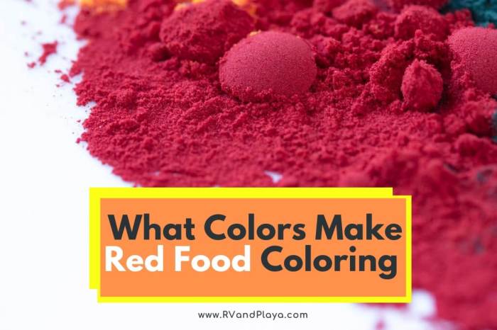 How to make red food coloring