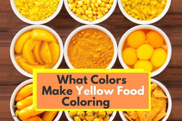 Alternative for yellow food coloring