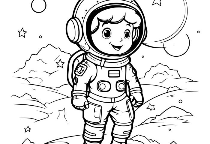 Astronaut coloring pages