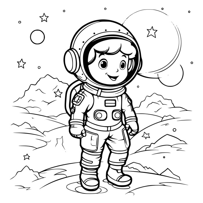 Astronaut coloring pages