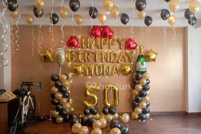 50th birthday decoration ideas at home