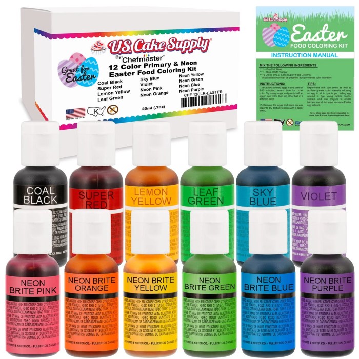 Gel food coloring for frosting