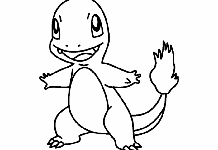 Charmander coloring pages