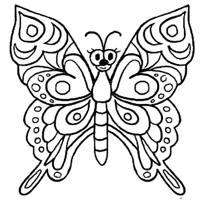 Butterfly printable coloring pages