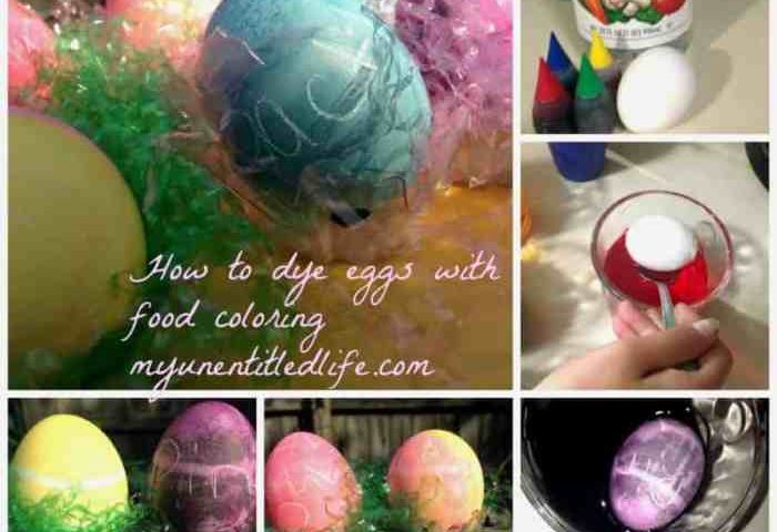 Using gel food coloring for easter eggs