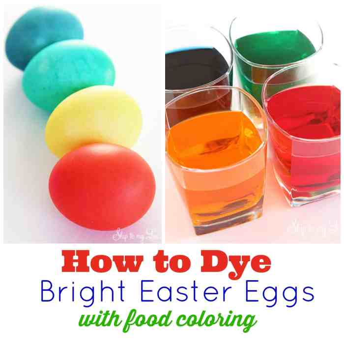 How to dye eggs food coloring