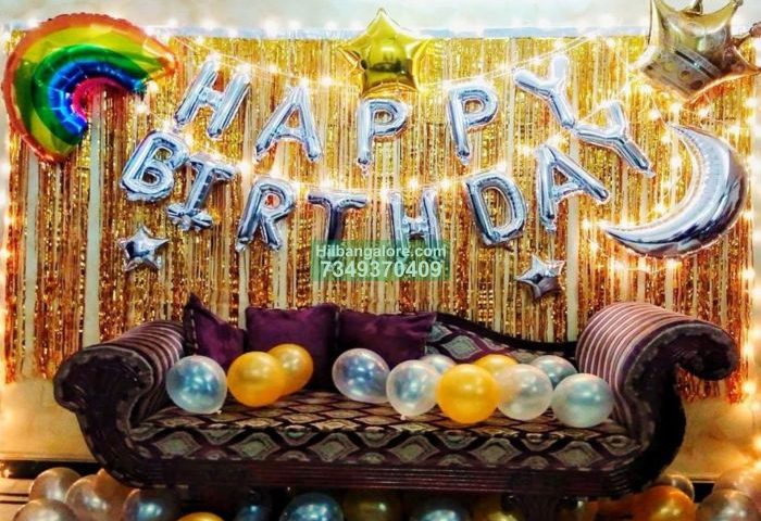 Birthday decoration in house