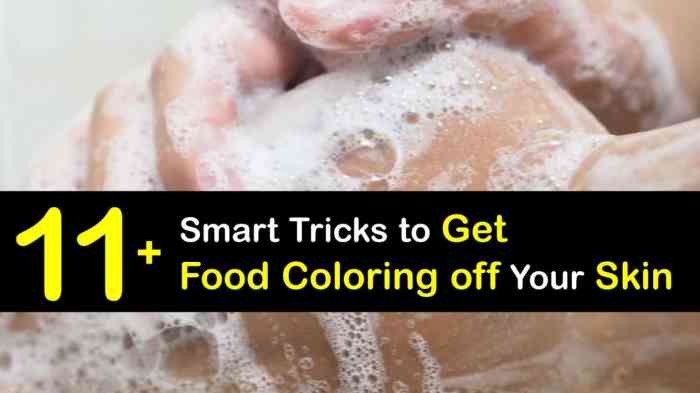 How to get food coloring off counter