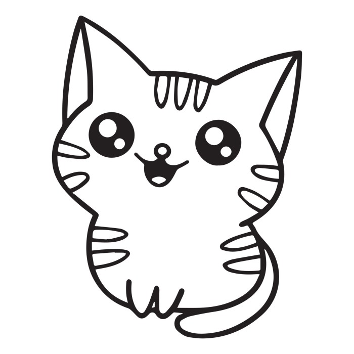 Kitty cat coloring pages