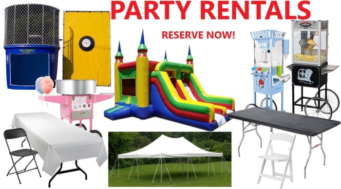 Party decoration rentals near me