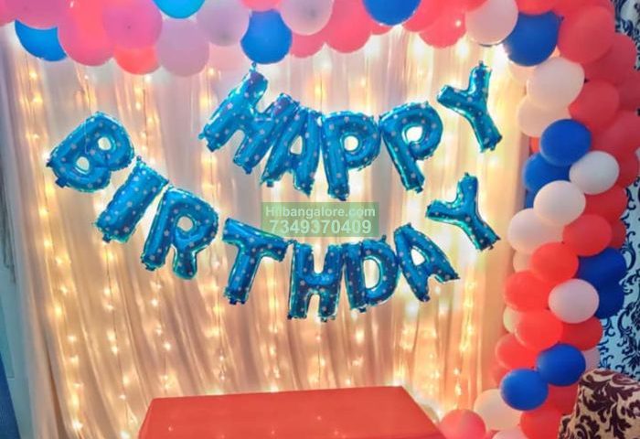 Birthday simple balloon decoration