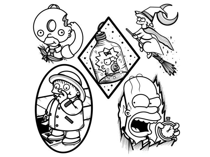 Sim ple halloween coloring pages