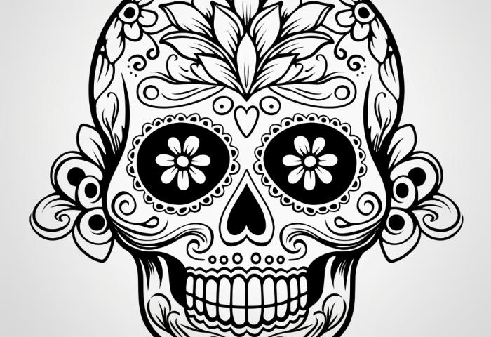 Skull coloring pages