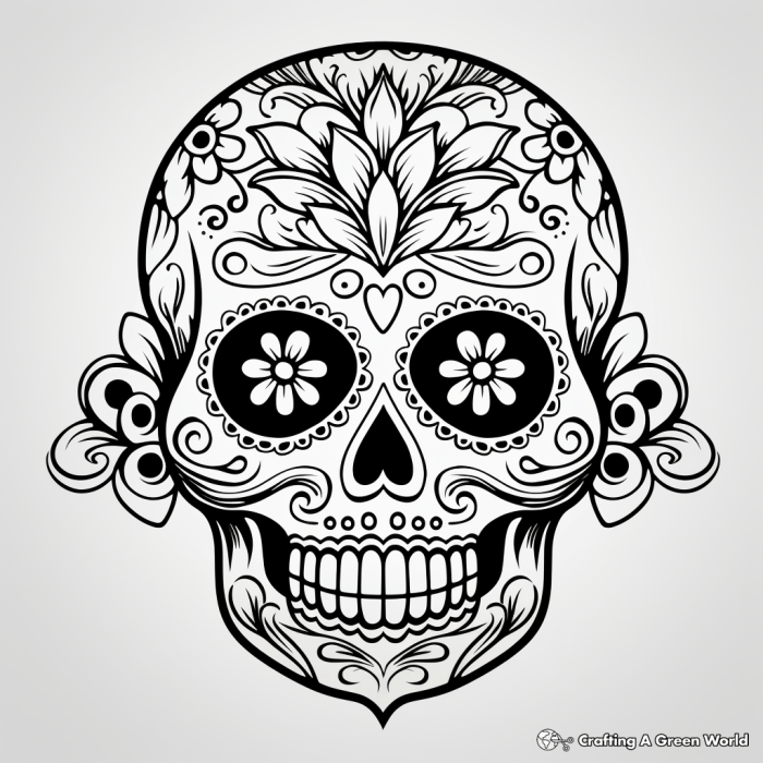 Skull coloring pages