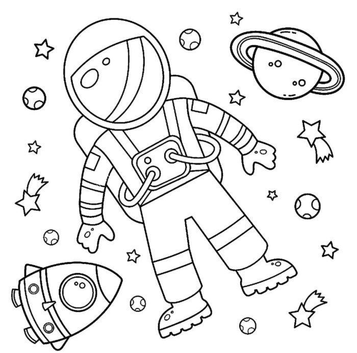 Astronaut coloring pages