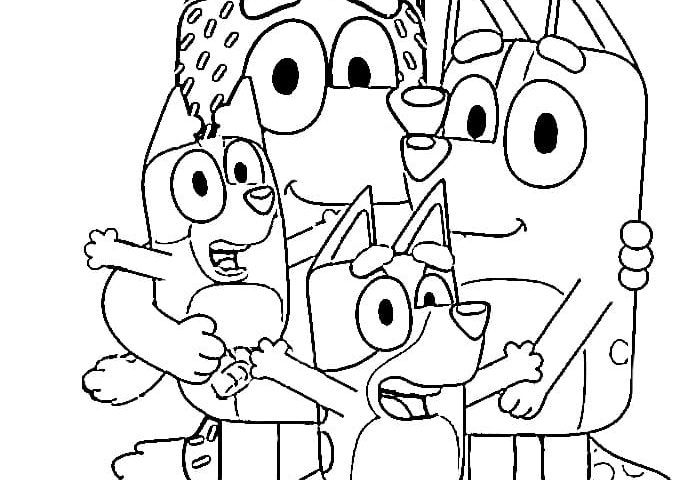 Bluey printable coloring pages