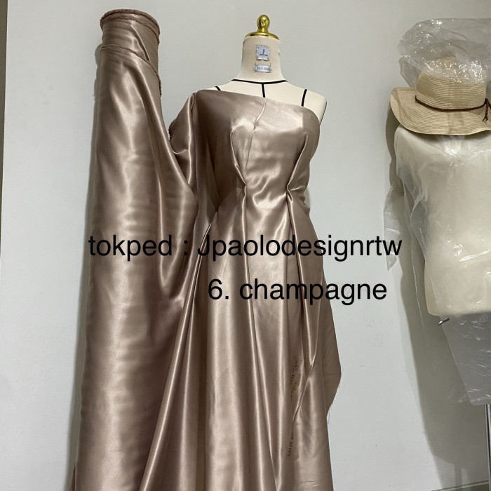 Satin wedding dress with cap sleeves