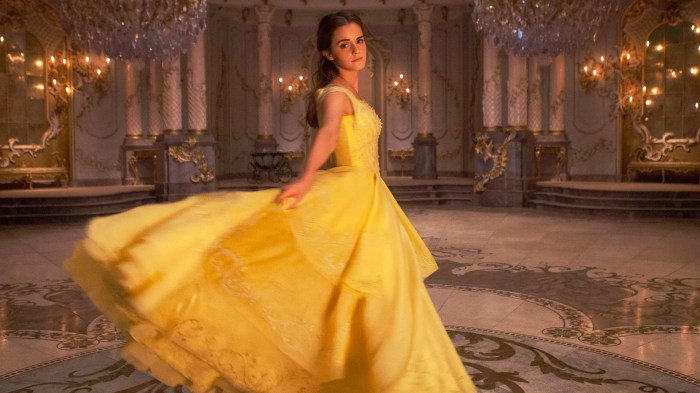 Live action belle wedding dress