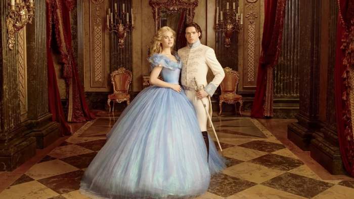 Lily james cinderella wedding dress