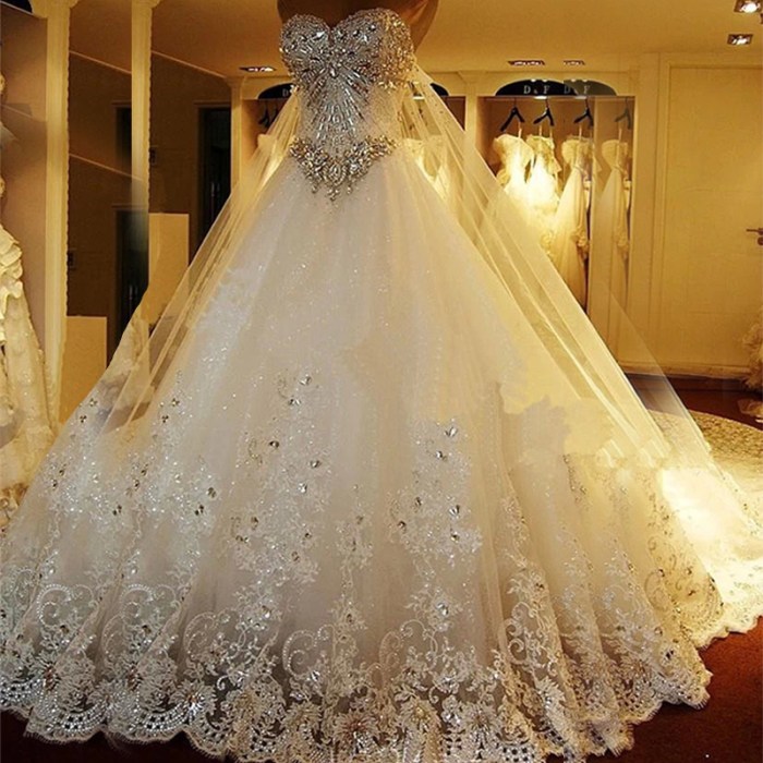 Princess wedding dresses with bling