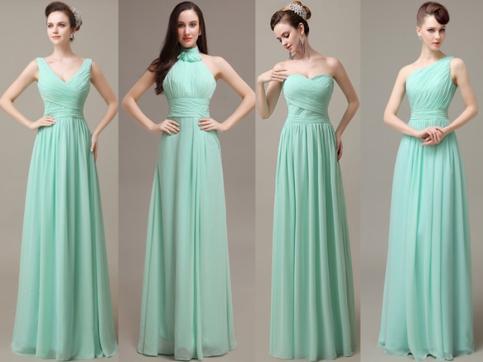 Light teal dress for wedding