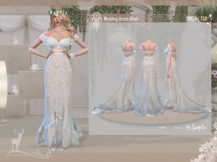 Sims 3 wedding dress