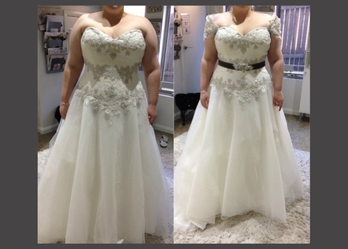 Plus size wedding dresses for older women